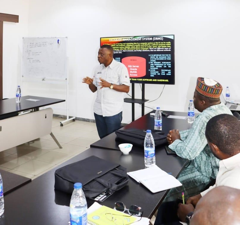 Etim Uso During an IPSAS Training Session in Abuja
